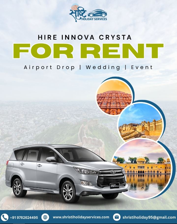 Innova Crysta Rental Jaipur