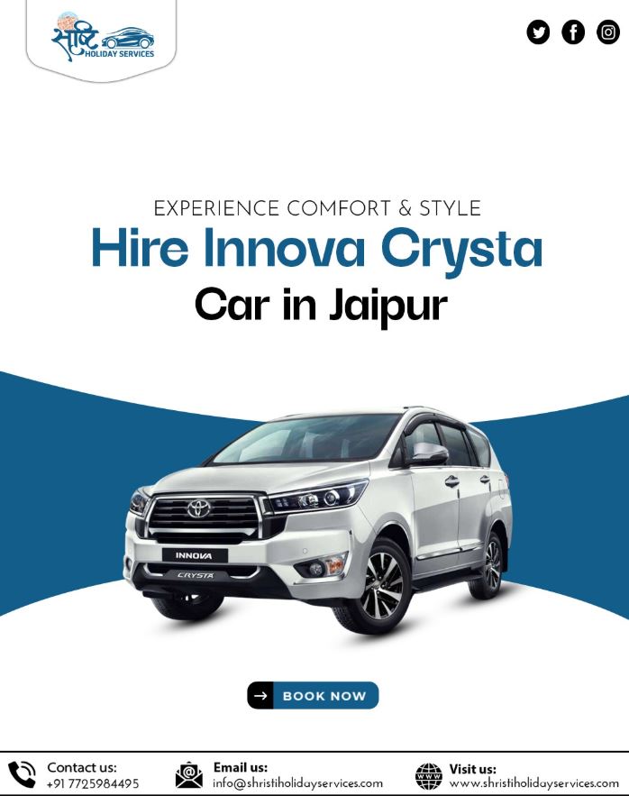 Innova Crysta Rental Jaipur