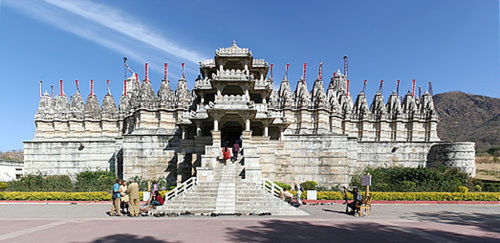 Ranakpur Jain Temple exterior with its spires