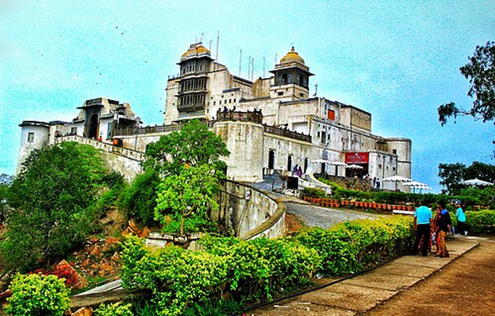 Sajjangarh Monsoon Palace perched on its hilltop above Udaipur